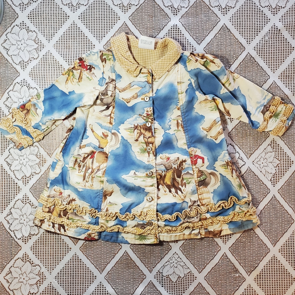 Studio Bini Retro Toddler Girls Dress Size 24 Mts